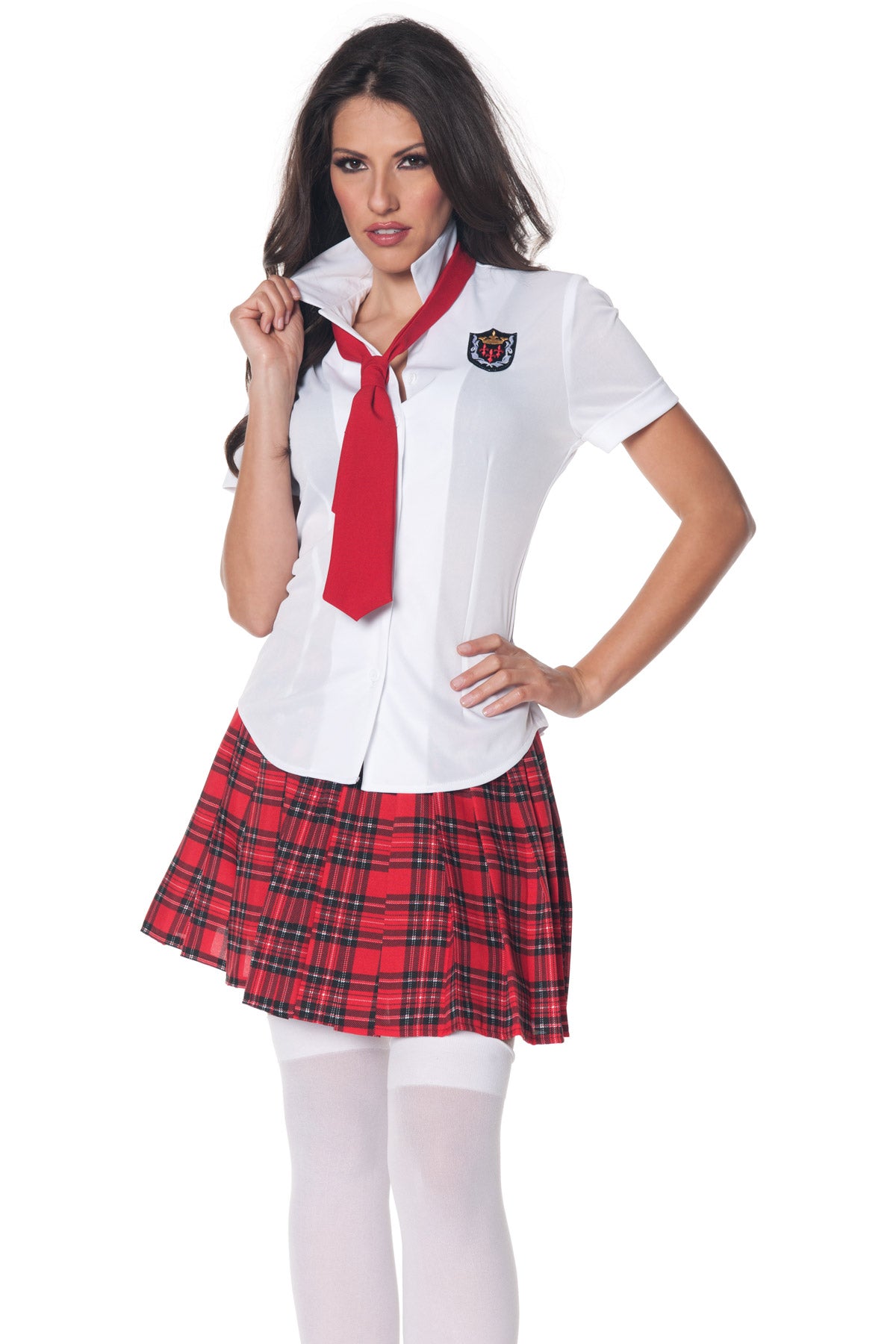 School Girl Fitted Shirt Underwraps 28323