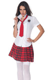 School Girl Fitted Shirt Underwraps 28323