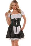Beer Maiden Top - Green Underwraps  28616