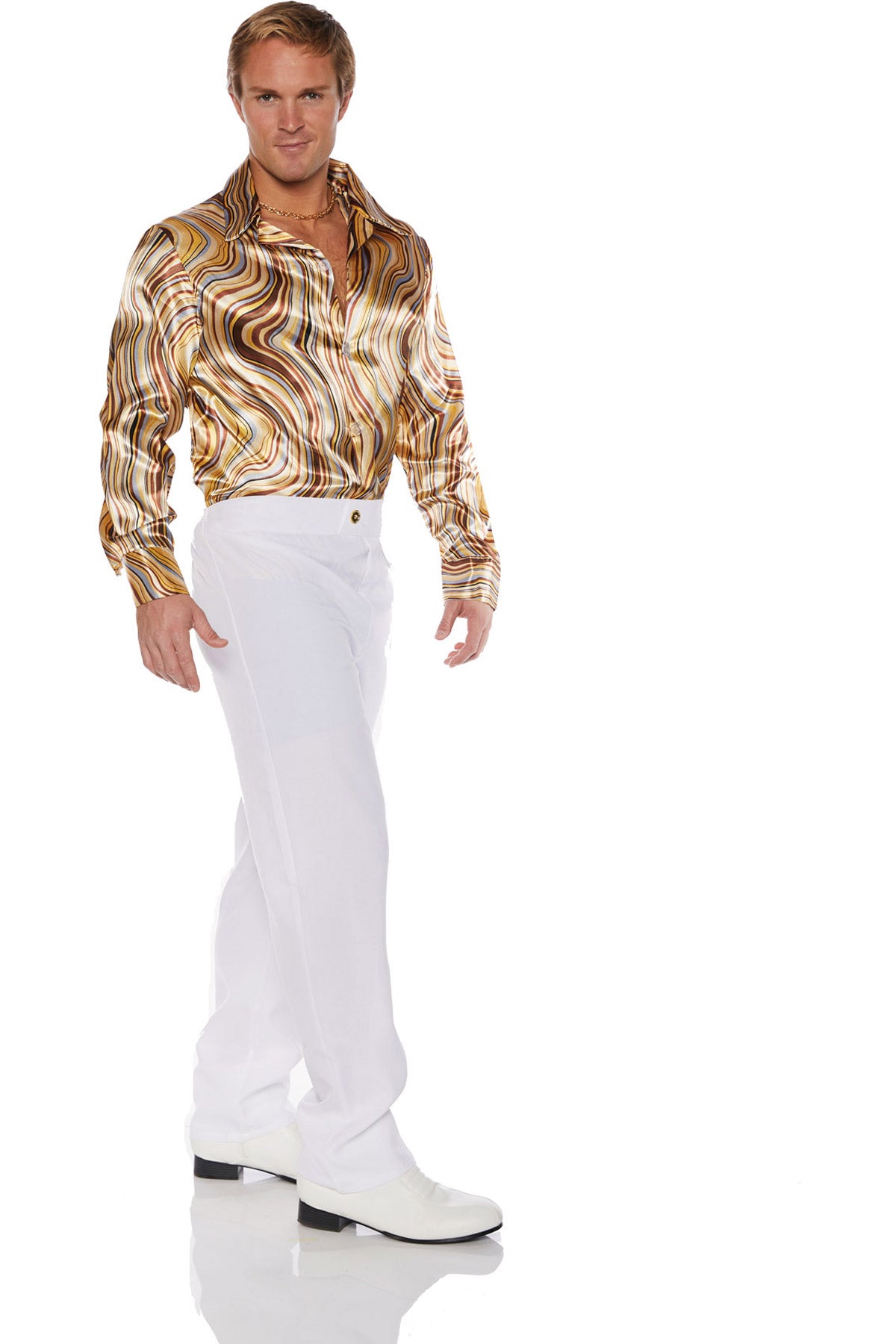 Disco Shirt - Swirls Brown Underwraps 29837