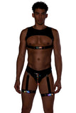 Pride Light-Up Love Leg Straps With Snap Closure Roma 6509