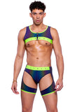 Reflective Chaps With Stud Detail Roma  6535