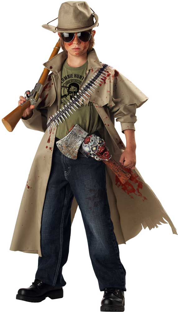 California Costumes Zombie Hunter Kids Boys Halloween Costume