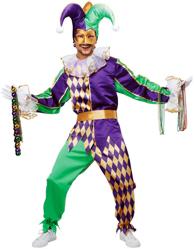 MARDI GRAS JESTER / ADULT California Costume  01400