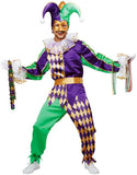 MARDI GRAS JESTER / ADULT California Costume  01400