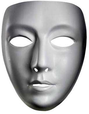 Blank Female Mask Disguise 10476