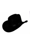 Cowboy Hat With Black Leather Band Underwraps 30894