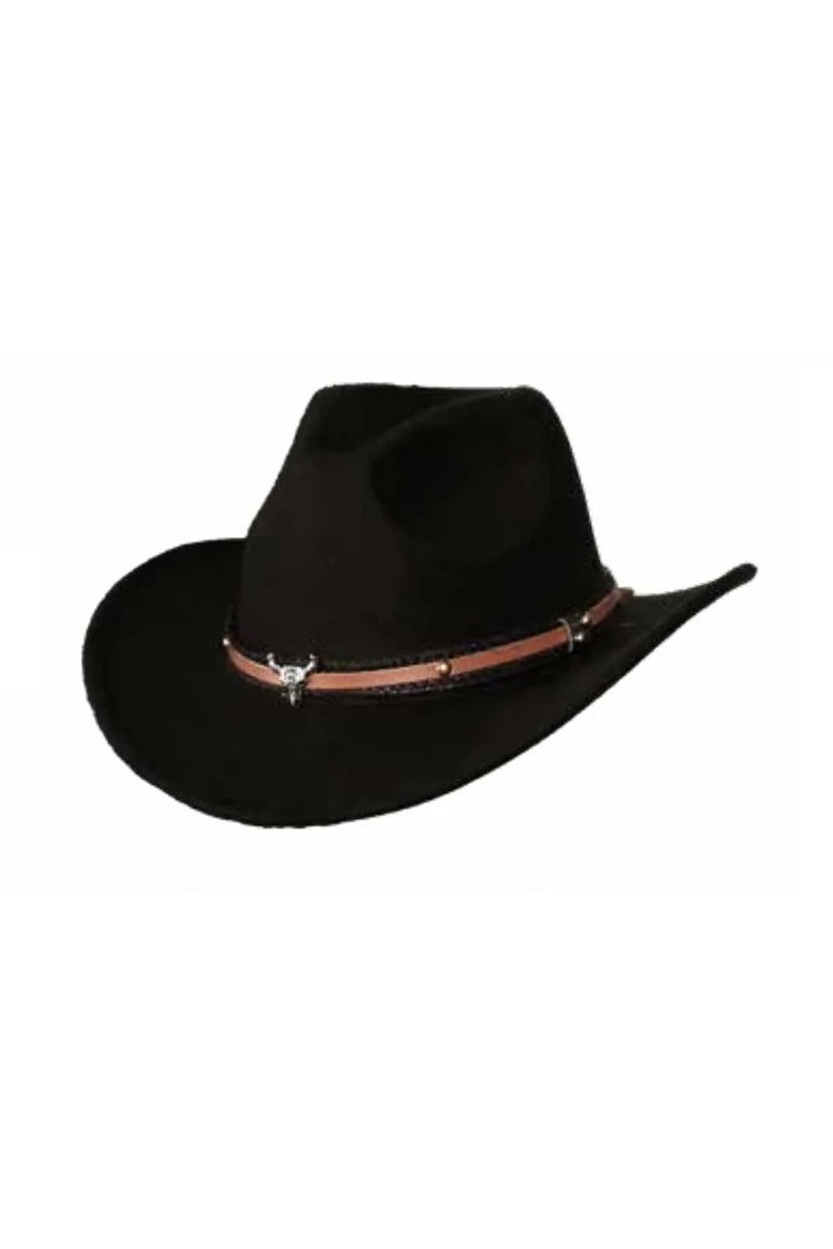 Cowboy Hat With Bull Head Band Underwraps 30899