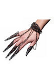 Gothic Bracelet With Finger Tips Underwraps 30933