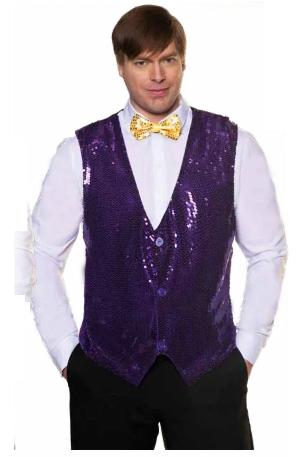 Sequin Vest - Purple Underwraps 30998