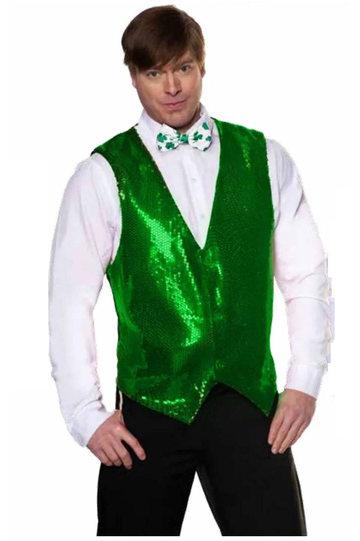 Sequin Vest - Green Underwraps 31000