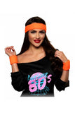 80's Headband Set-Orange Underwraps 31043