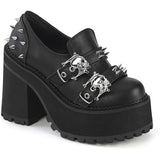 4 3/4" Heel, 2 1/4" Pf Loafer Pleaser Demonia ASSAULT/38