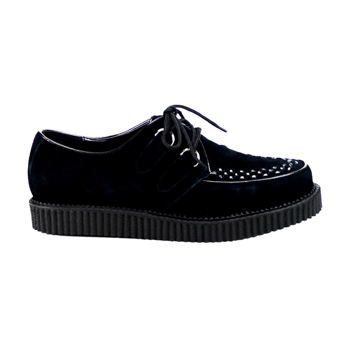 Gothic Rockabilly Punk Suede Lace Up Creeper Boots Boat Shoes Pleaser Demonia CREEPER/602S