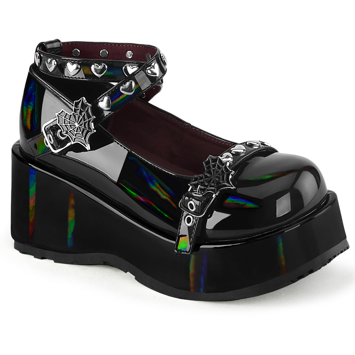 2 3/4" (70Mm) Platform Wrap Around Ankle Strap Pleaser Demonia CUBBY/25