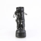 2 3/4" Platform Lace-Up Ankle Boot, Inside Zip Pleaser Demonia CUBBY/54