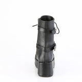2 3/4" Platform Lace-Up Ankle Boot, Inside Zip Pleaser Demonia CUBBY/54