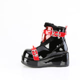 2 3/4" Platform Ankle Boot, Inside Zip Pleaser Demonia CUBBY/57