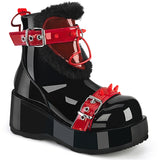 2 3/4" Platform Ankle Boot, Inside Zip Pleaser Demonia CUBBY/57