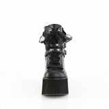 4 1/2" Platform Lace-Up Ankle Boot,Inside Metal Zip Pleaser Demonia KERA/55