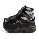 3" PF Lace-Up Ankle Bootie w/ Velcro Strap Pleaser Demonia NEPTUNE/100