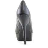 5 1/4" Heel, 1 1/4" Pf Peep Toe Cutout Pump W/spikes Detail Pleaser Demonia PIXIE/17