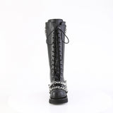 2 1/2" Tiered Pf Lace-Up Knee High Boots, Inside Zip Pleaser Demonia RENEGADE/215