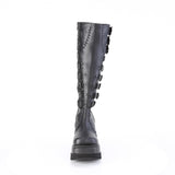 4 1/2" Wedge Pf Knee High Boot, Inside Zip Pleaser Demonia SHAKER/232