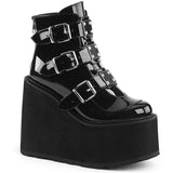 5 1/2" PF Ankle Boot w/ 3 Buckle Straps, Back Zip Pleaser Demonia SWING/105