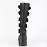 5 1/2" Wedge Pf Boot W/ Interchangeable Panels, Back Zip Pleaser Demonia TRANSFORMER/800