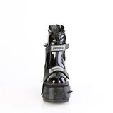 5 1/2" Wedge Pf Boot W/ Interchangeable Shield, Back Zip Pleaser Demonia TRANSFORMER/808
