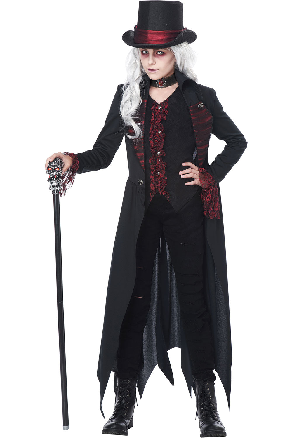 California Costumes Gothic Vampiress Kids Girls Halloween Costume