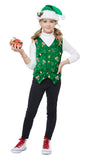 HOLIDAY VEST, GREEN/CHILD California Costume 00547