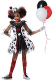 CREEPY CLOWN GIRL / CHILD California Costume 00586
