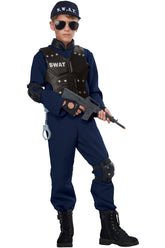 California Costumes Junior Swat Police Kids Boys Halloween Costume