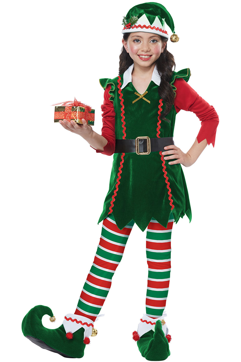 FESTIVE ELF/CHILD California Costume 00604