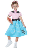 California Costumes 50's Sock Hop Dress School Kids Girls Halloween Costume