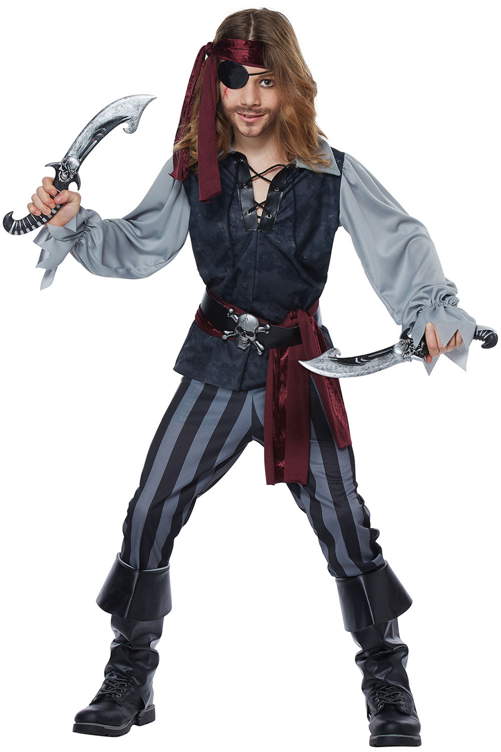 California Costumes Sea Scoundrel Pirate Kids Boys Halloween Costume
