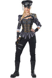 California Costumes Steampunk Captain Medieval Adult Women Halloween Costume