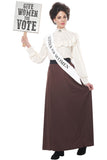 ENGLISH SUFFRAGETTE/ADULT California Costume 01305
