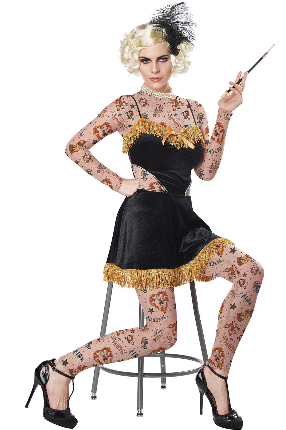 California Costumes The Amazing Tattooed Lady Adult Women Halloween Costume