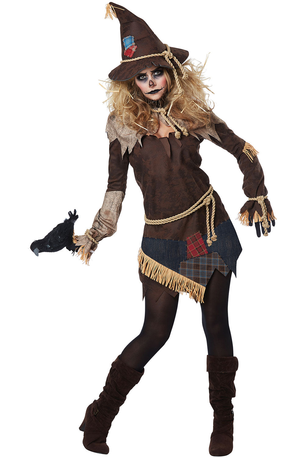 California Costumes Creepy Scarecrow Monster Adult Women Halloween Costume