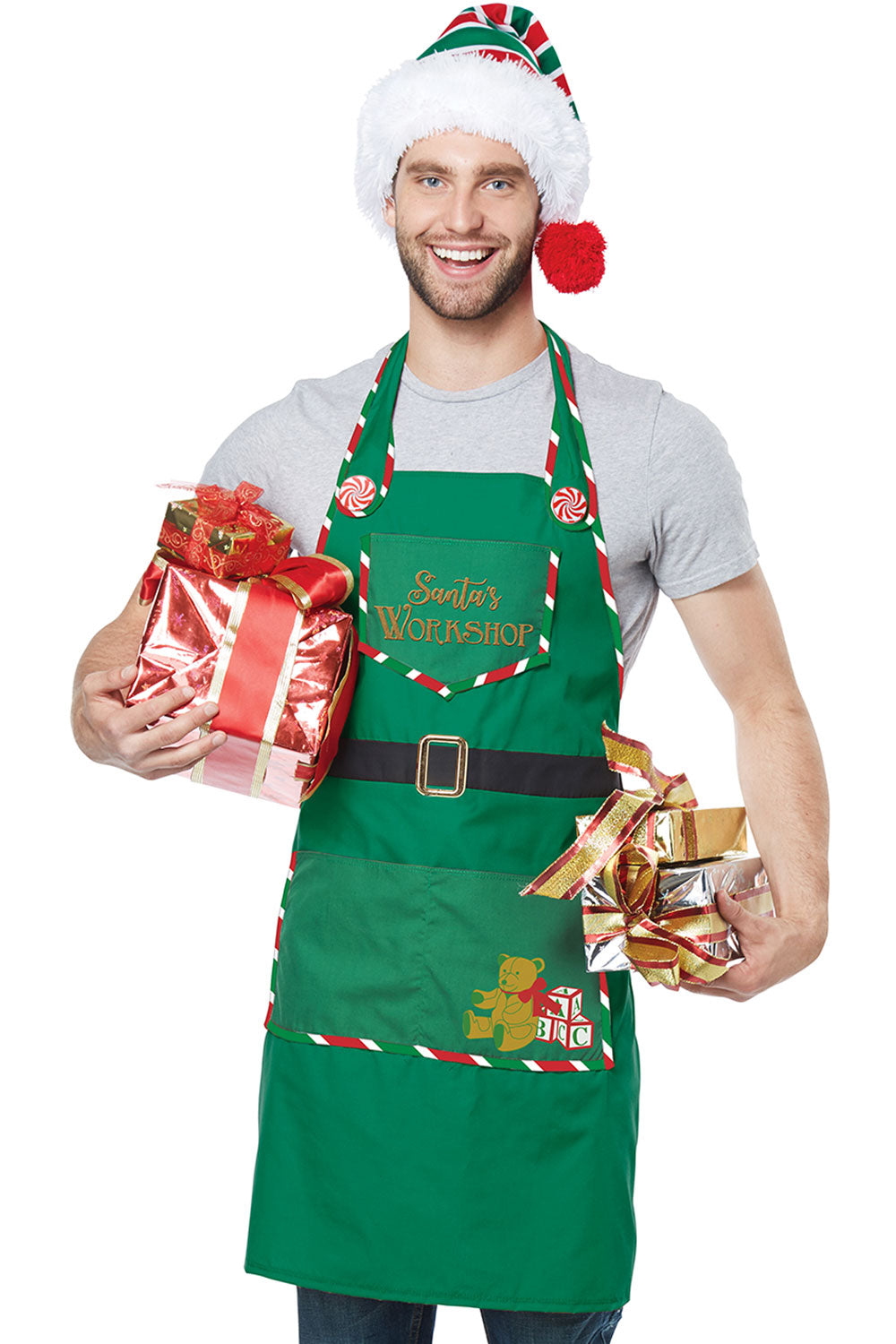 SANTA'S WORKSHOP APRON/ADULT California Costume 01495