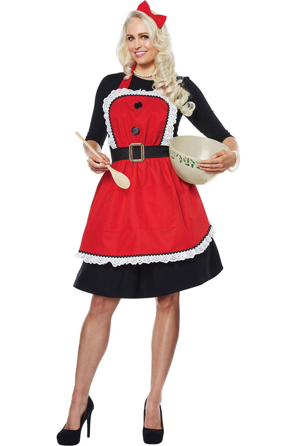 MRS. CLAUS APRON/ADULT California Costume 01498