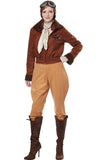 AMELIA EARHART/AVIATOR/ADULT California Costume 01524
