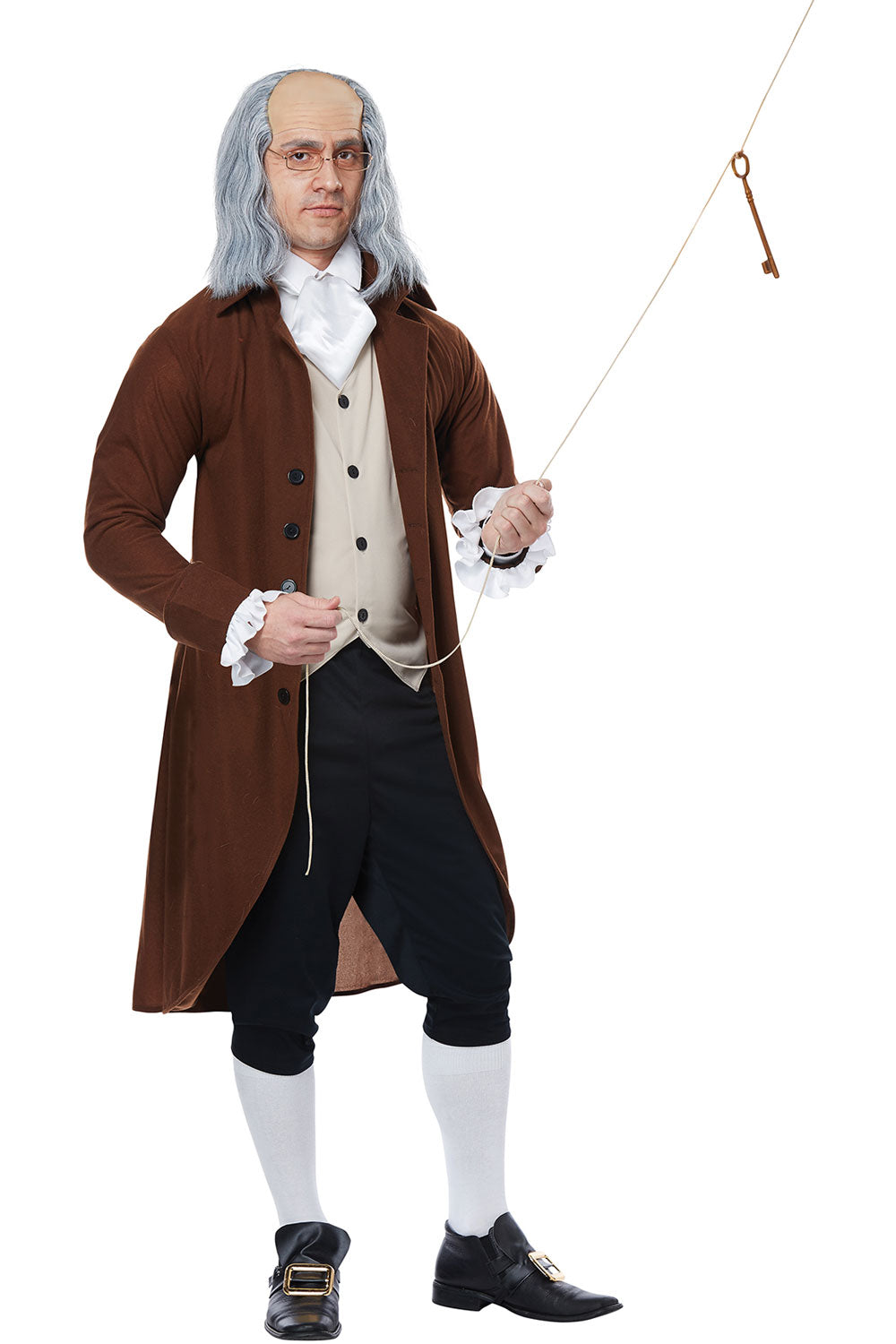 California Costumes Benjamin Franklin/Colonial Man Adult Men Halloween Costume