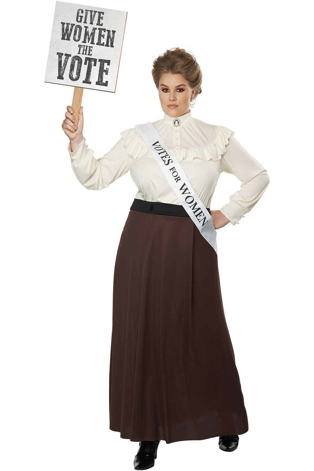 ENGLISH SUFFRAGETTE/PLUS California Costume 01748
