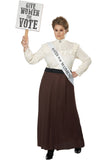 ENGLISH SUFFRAGETTE/PLUS California Costume 01748