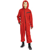 Money Heist Adult Jumpsuit W/ Mask Disguise 124399