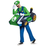 Luigi Kart Inflatable Adult Costume Disguise 15668AD